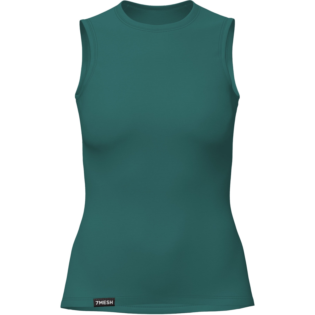 женский базовый слой из мериноса Ашлу 7 меш без рукавов - длина 76 см