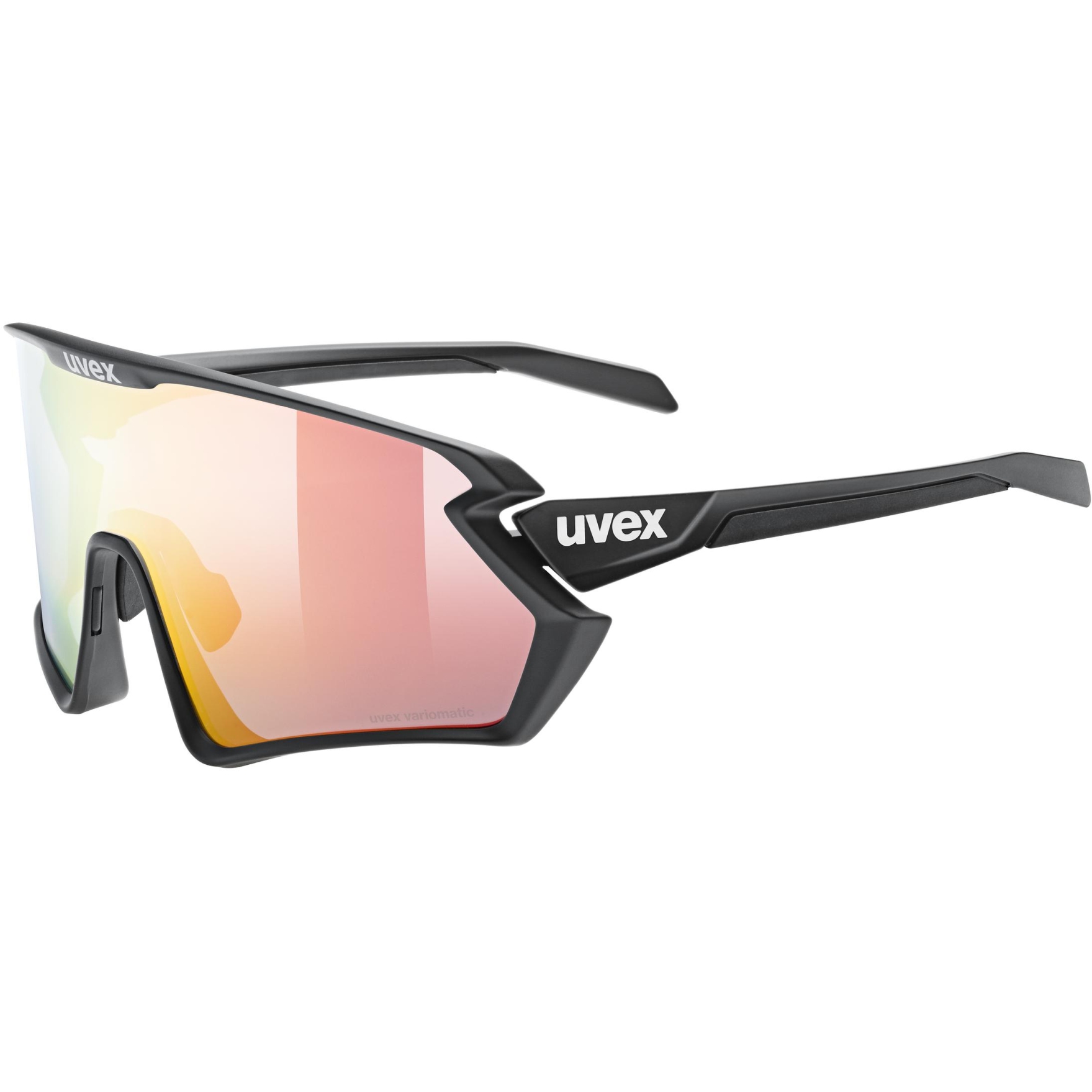 Picture of Uvex sportstyle 231 2.0 V Glasses - black matt/variomatic litemirror red