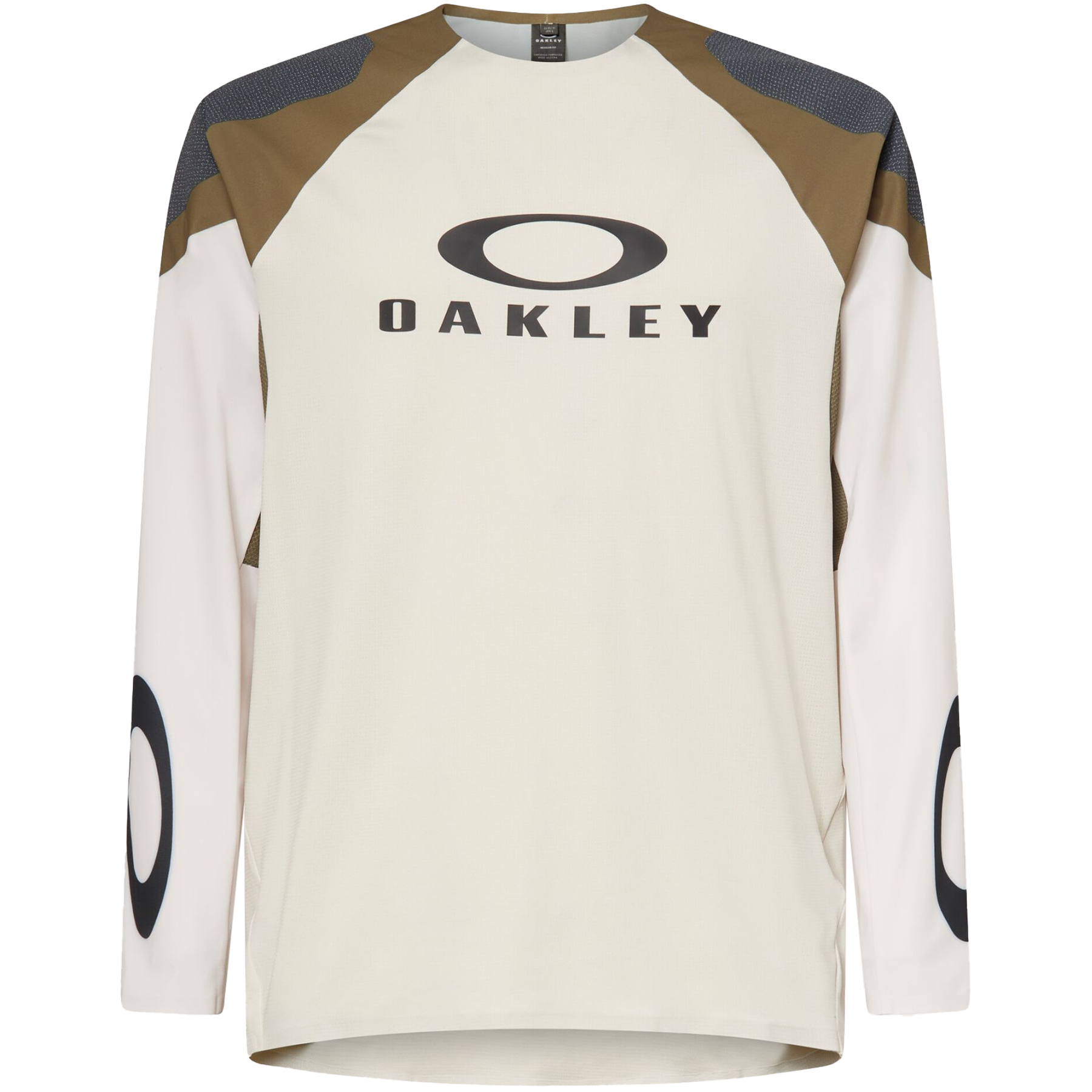 Мужская майка Oakley Seeker Edge с длинным рукавом - Туман/Армейский зеленый бежевый