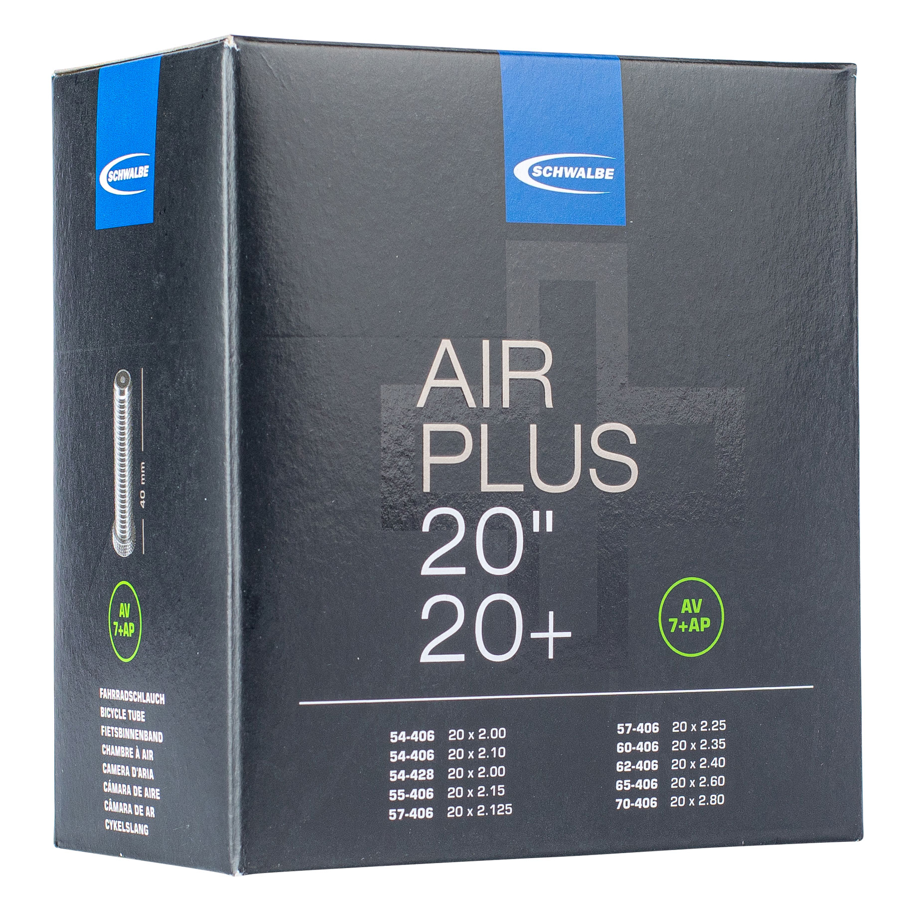 Produktbild von Schwalbe Air Plus Nr. 7+AP Schlauch - 20&quot; | AV