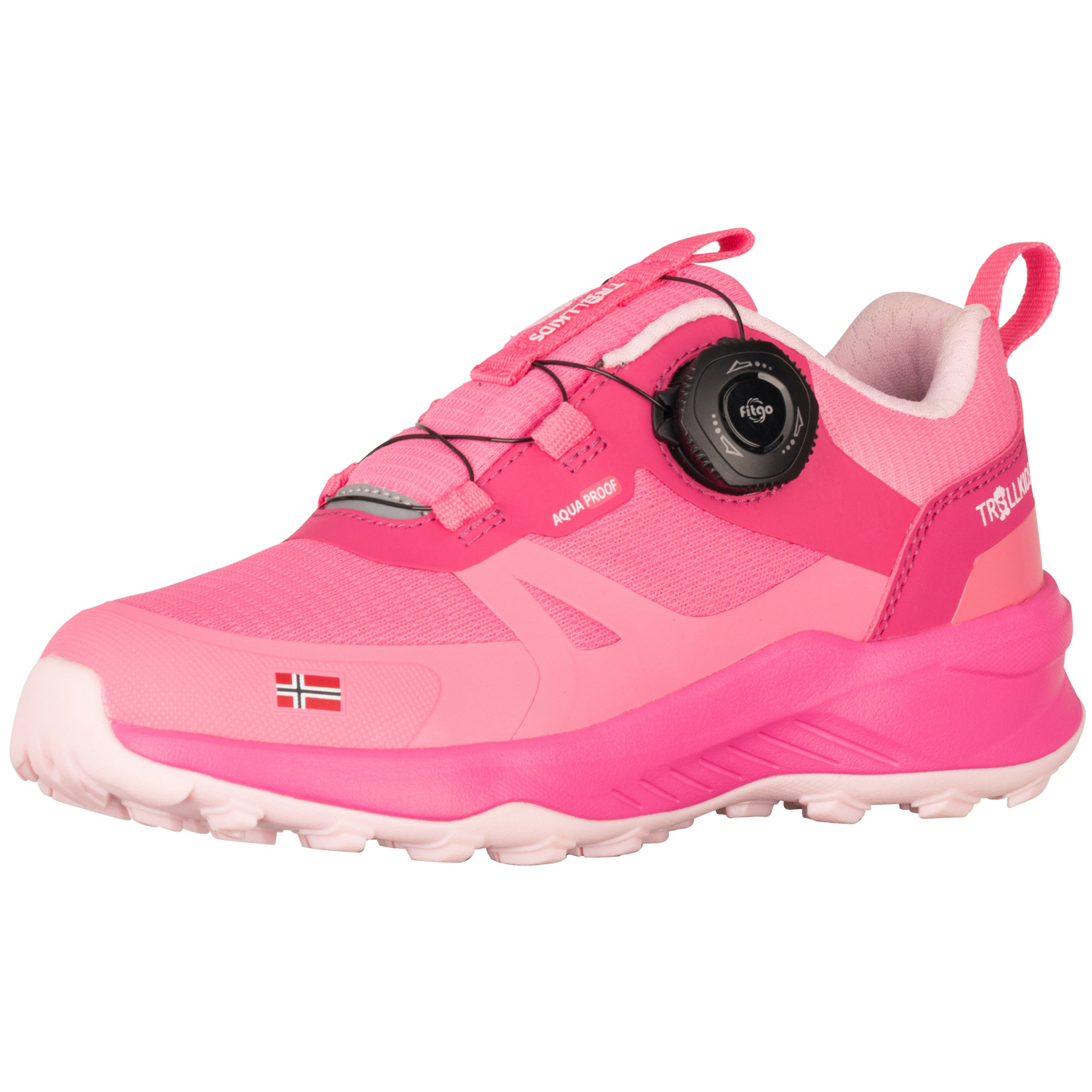 Produktbild von Trollkids Trollfjord Low XT Wanderschuhe Kinder - Bright Pink