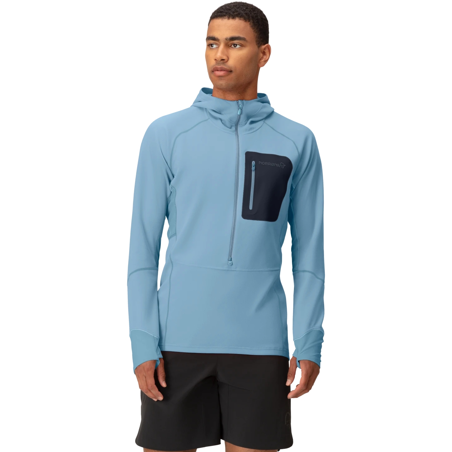 Picture of Norrona senja warm1 Hood Pullover Men - Trooper
