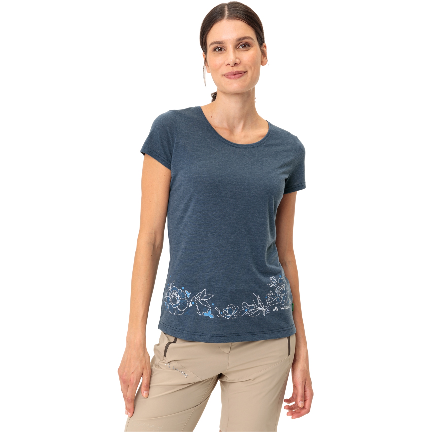 Ropa Senderismo Mujer Camisa VAUDE Skomer III Mujer - Técnica, Transpirable  | Ideal Senderismo Y Uso Diario Camisa Elastano Comodidad Movimiento, image size:1703x1703