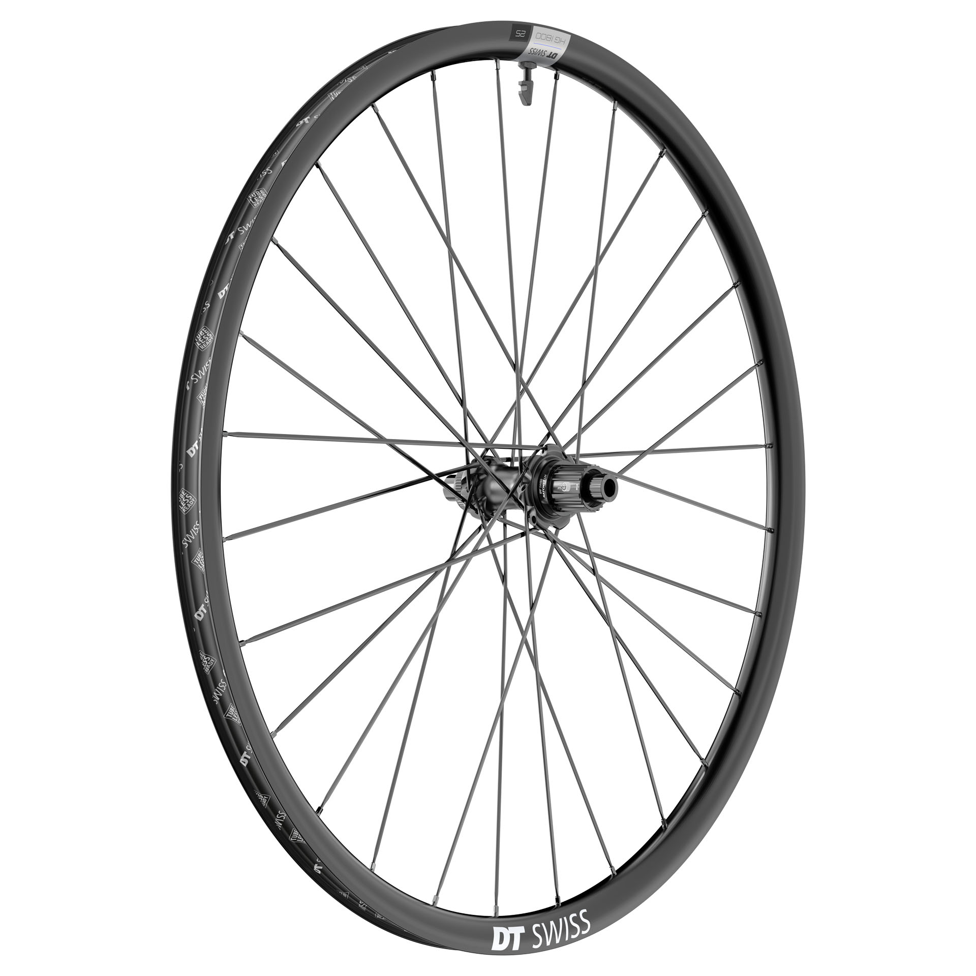 Picture of DT Swiss HG 1800 SPLINE DB 25 Rear Wheel - 28&quot; | Clincher | Centerlock - 12x142mm - HG-L2