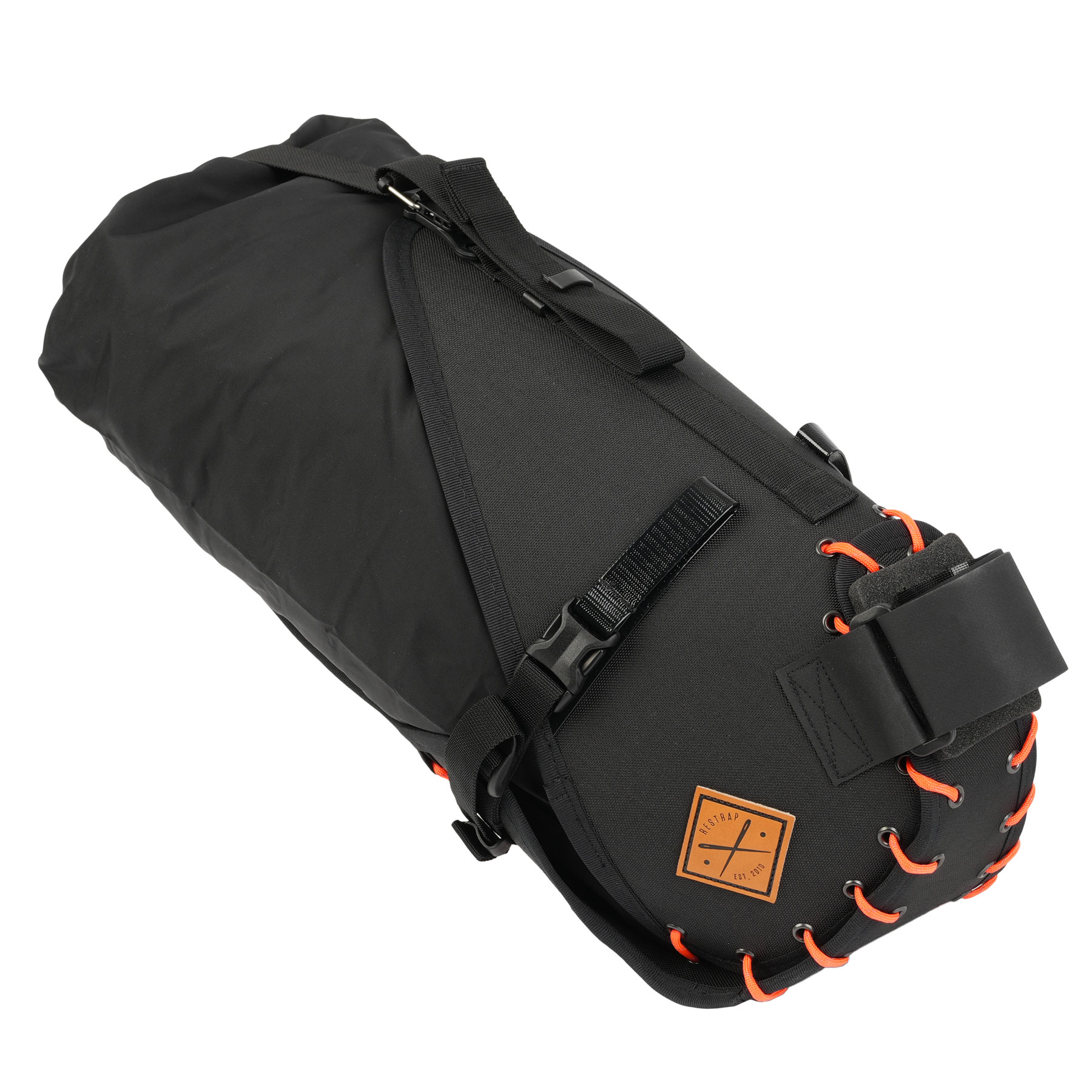 Produktbild von Restrap 14L Satteltasche mit Packsack - schwarz/orange