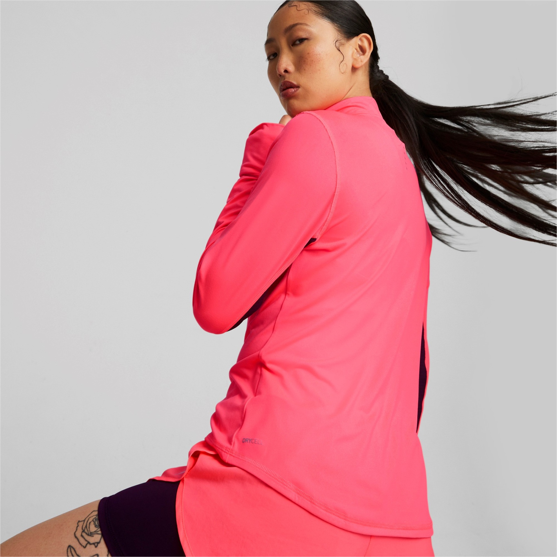 Puma Favourite 1/4-Zip Lauf-Shirt Damen - Sunset Glow | BIKE24 | T-Shirts