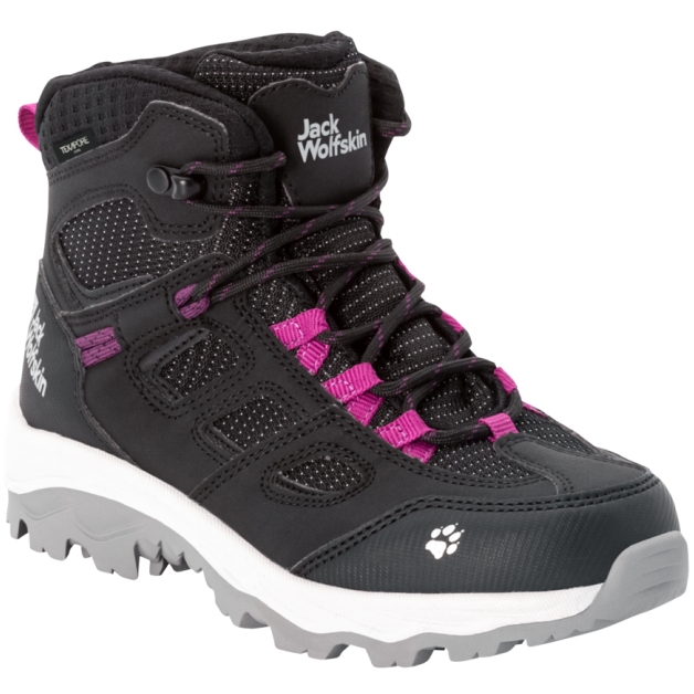 Picture of Jack Wolfskin Vojo Texapore Mid Hiking Boots Kids - phantom / pink