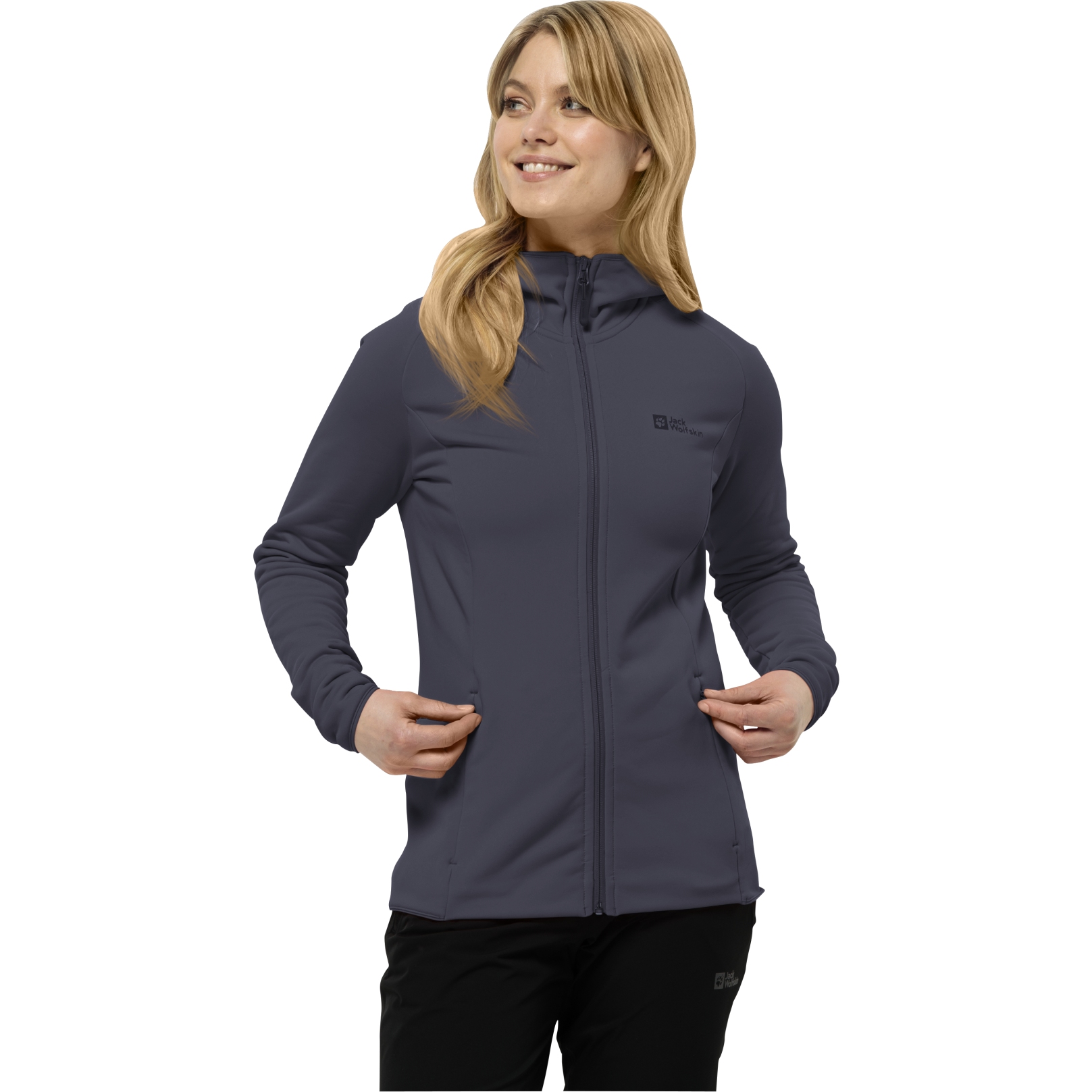 Produktbild von Jack Wolfskin Baiselberg Kapuzenjacke FZ Damen - dolphin