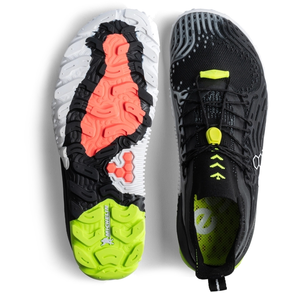 Vivobarefoot Hydra Esc Barefoot Shoes Men - Obsidian/Safety Yellow