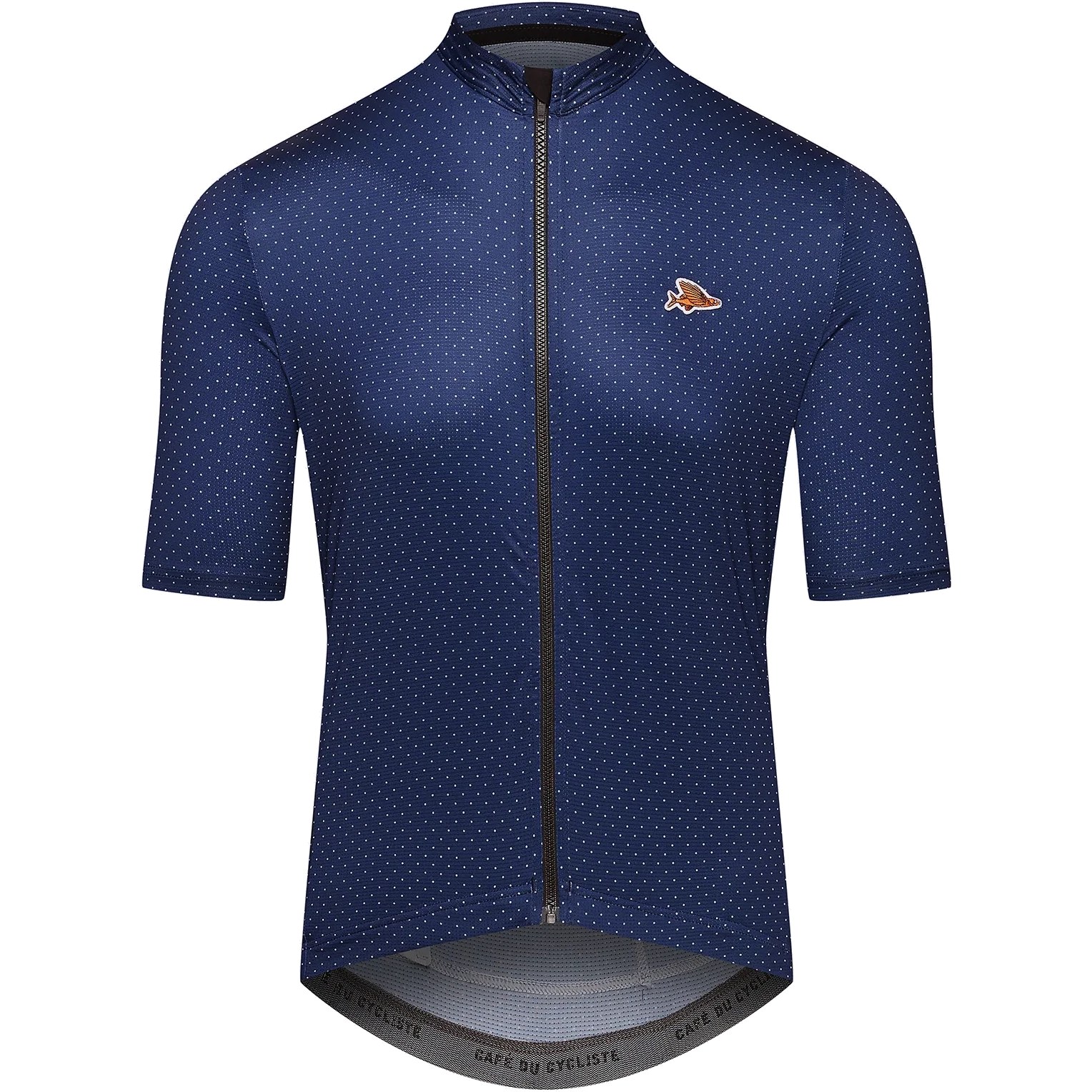 Photo produit de Café du Cycliste Maillot Manches Courtes Homme - Fleurette - navy