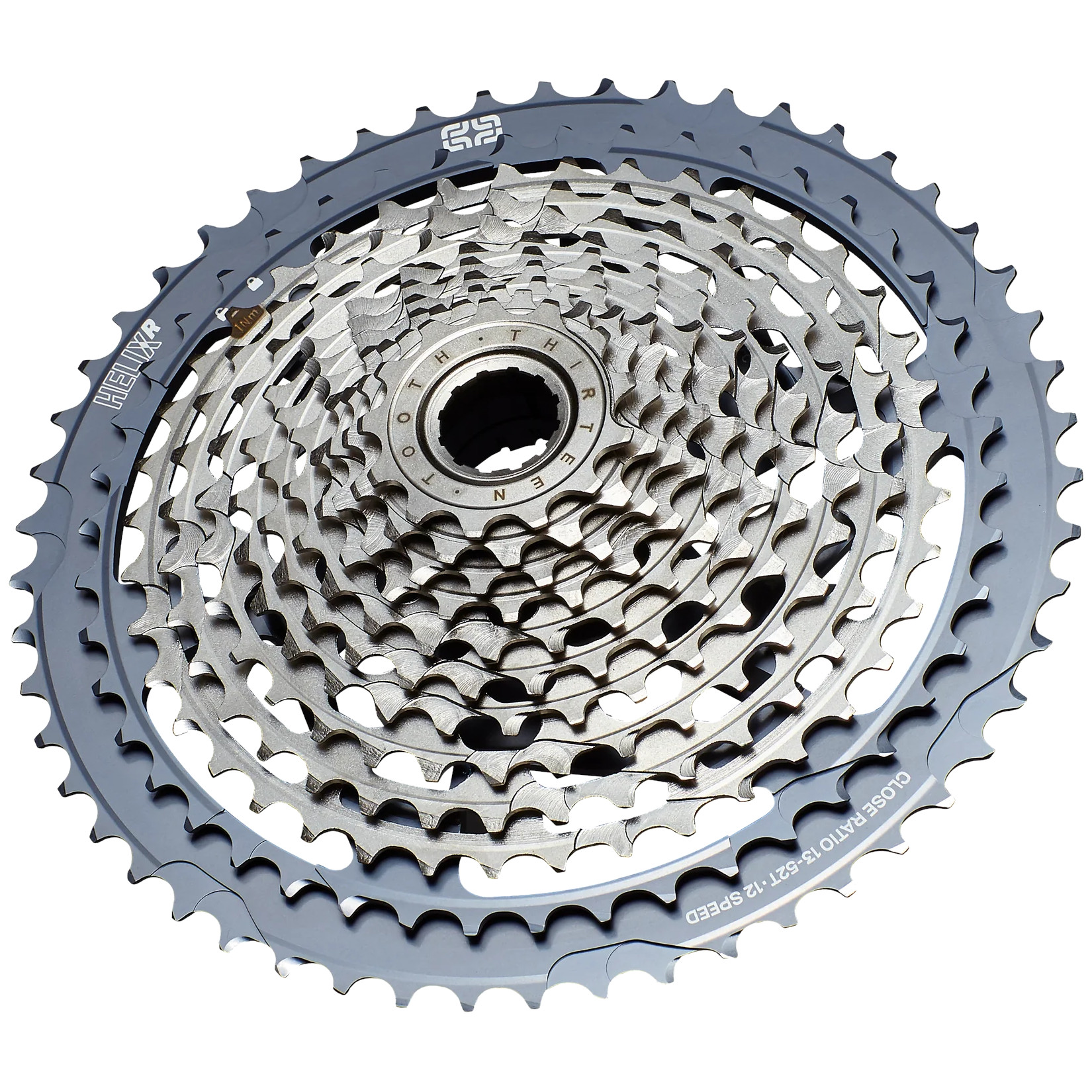 Picture of e*thirteen Helix Race Cassette | 12-Speed | 13-52 Teeth | SRAM XD/XDR - grey