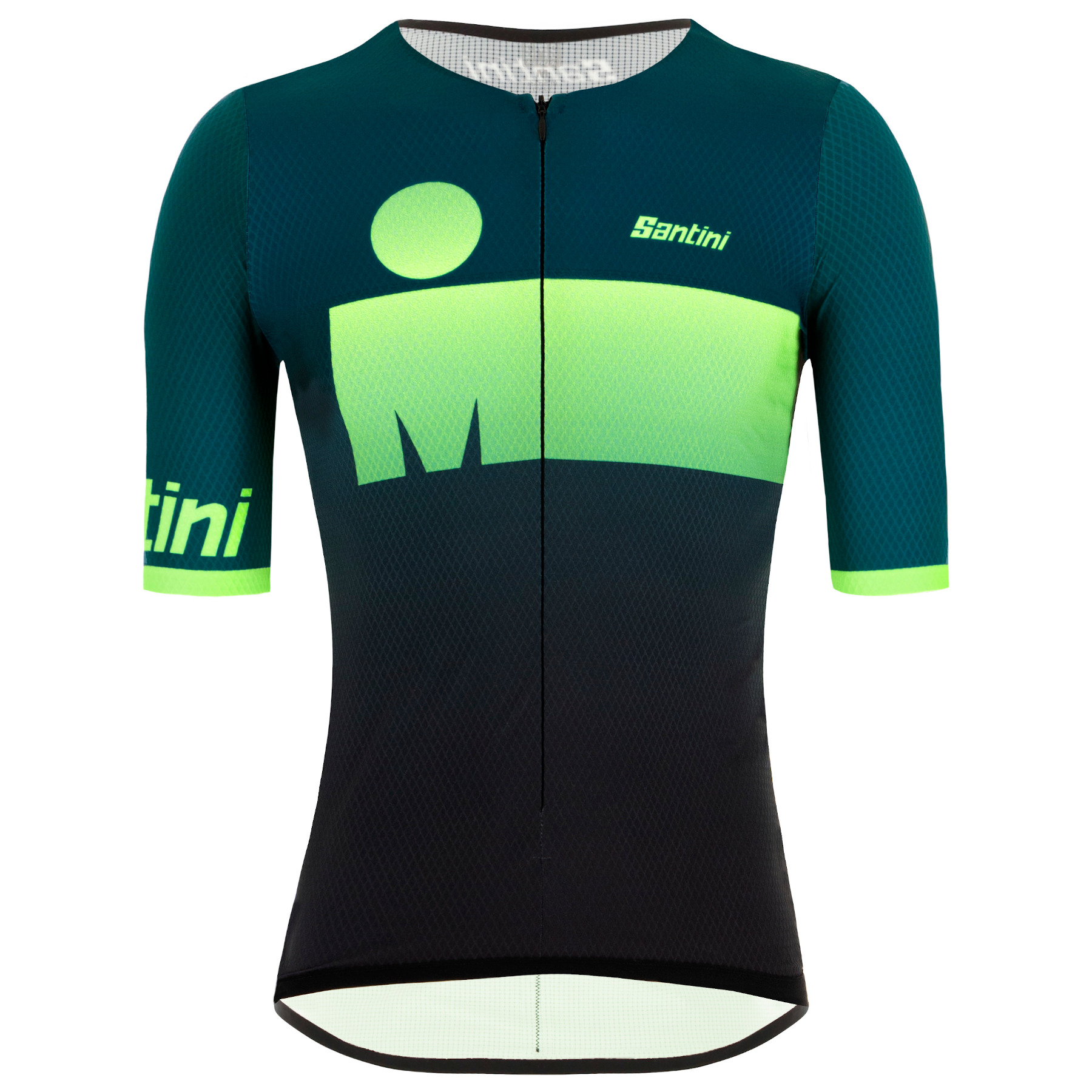 Picture of Santini AUDAX Aero Short Sleeve Tri Top 9I63SS00AUDAX - fluo green VF
