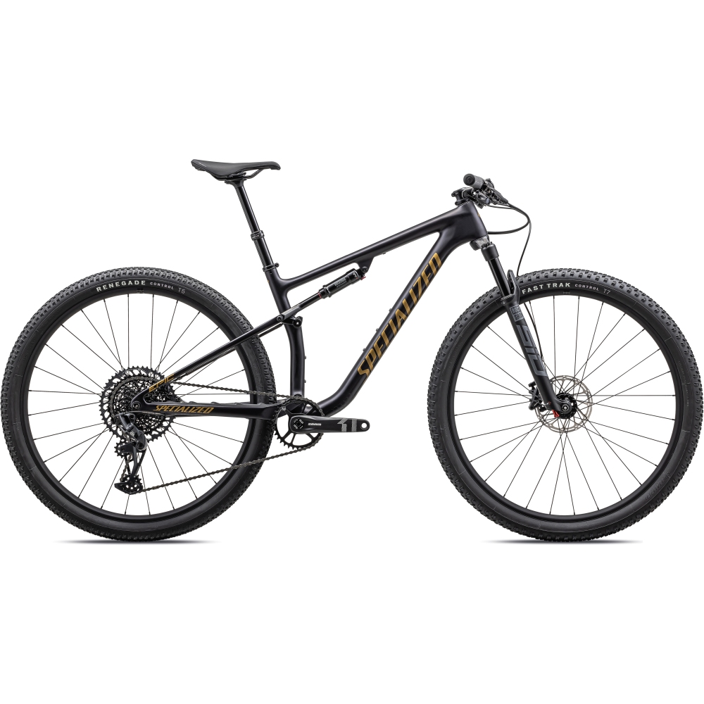 Picture of Specialized EPIC COMP - 29&quot; Carbon Mountain Bike - 2023 - gloss midnight shadow / harvest gold metallic