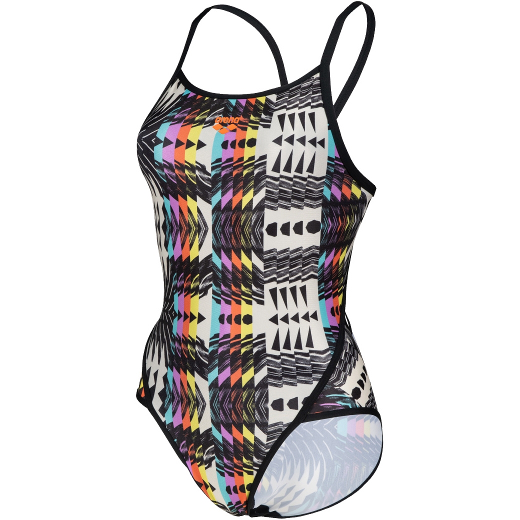 Picture of arena Allover Women&#039;s Super Fly Back Swimsuit - Black-Multi