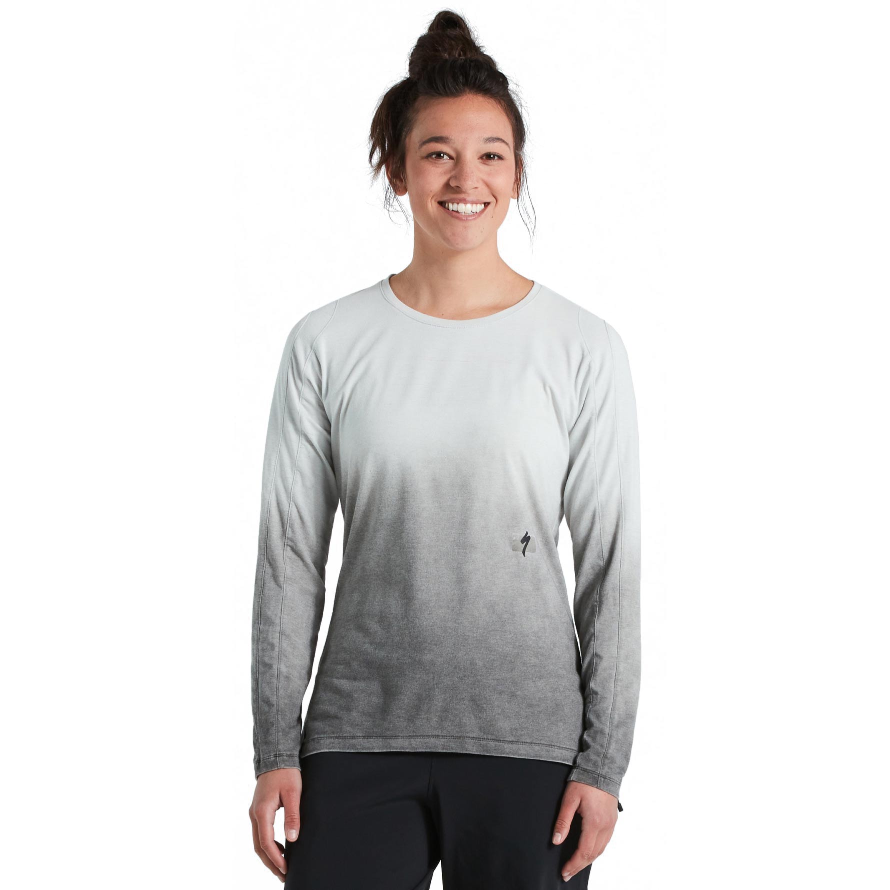 Image of Specialized Trail Long Sleeve Jersey Women - dove grey spray