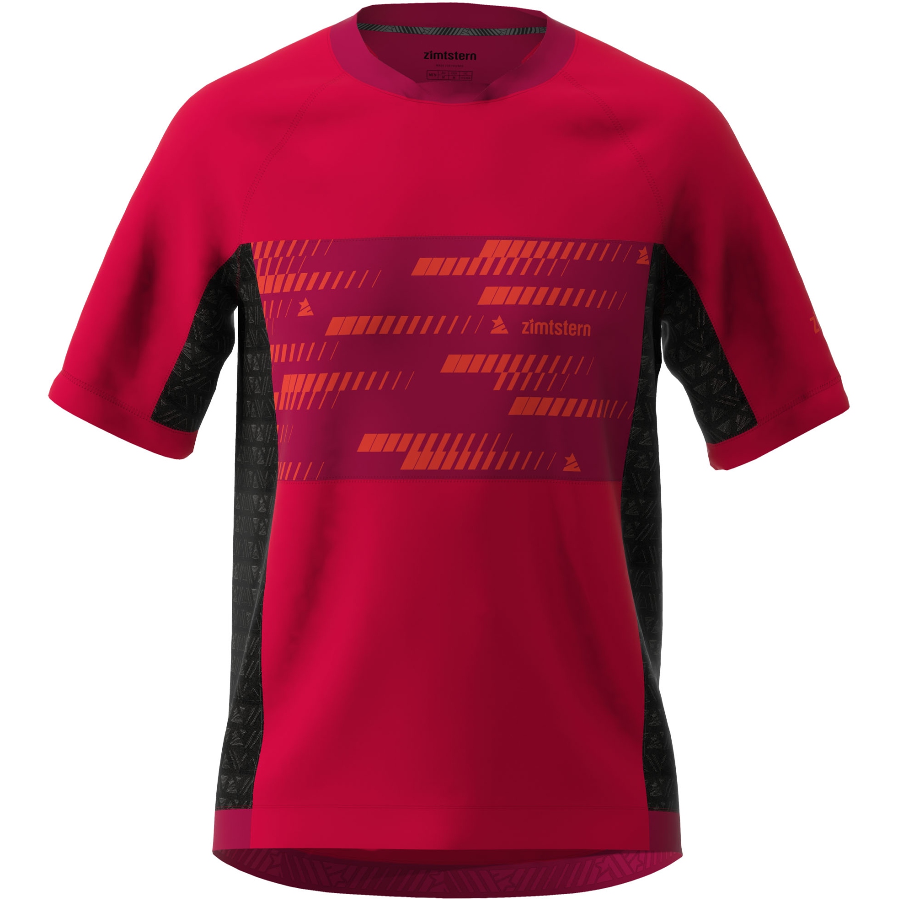 Picture of Zimtstern TechZonez Short Sleeve Shirt - cyber red/jester red