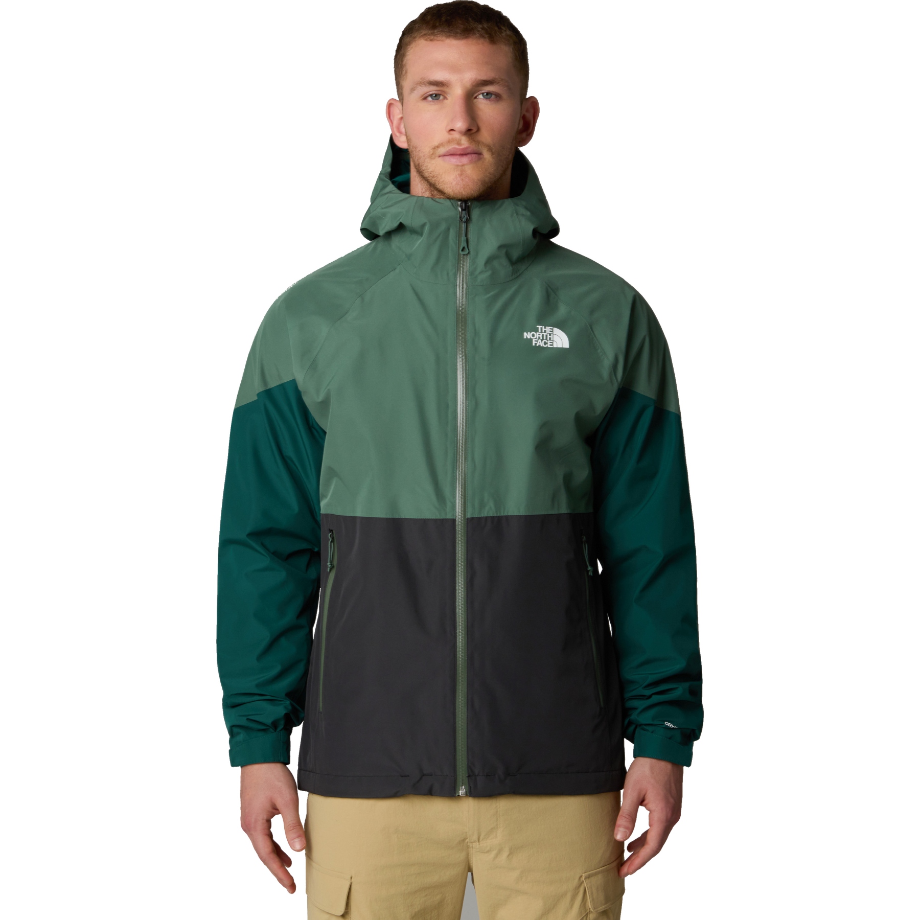 Productfoto van The North Face Lightning Inritsbare Jas Heren - Asphalt Grey/Duck Green/Deep Nori