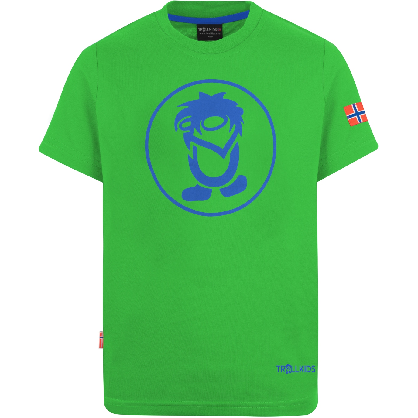 Picture of Trollkids Troll T-Shirt Kids - bright green/blue