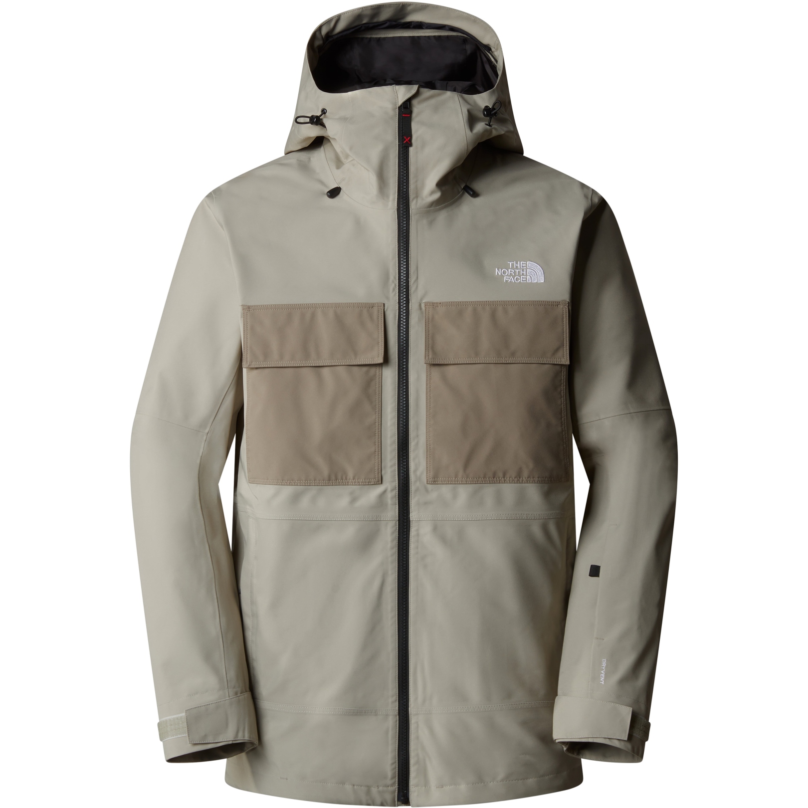 The North Face Fourbarrel Triclimate 3 in 1 Jacket Men Clay Grey TNF Black