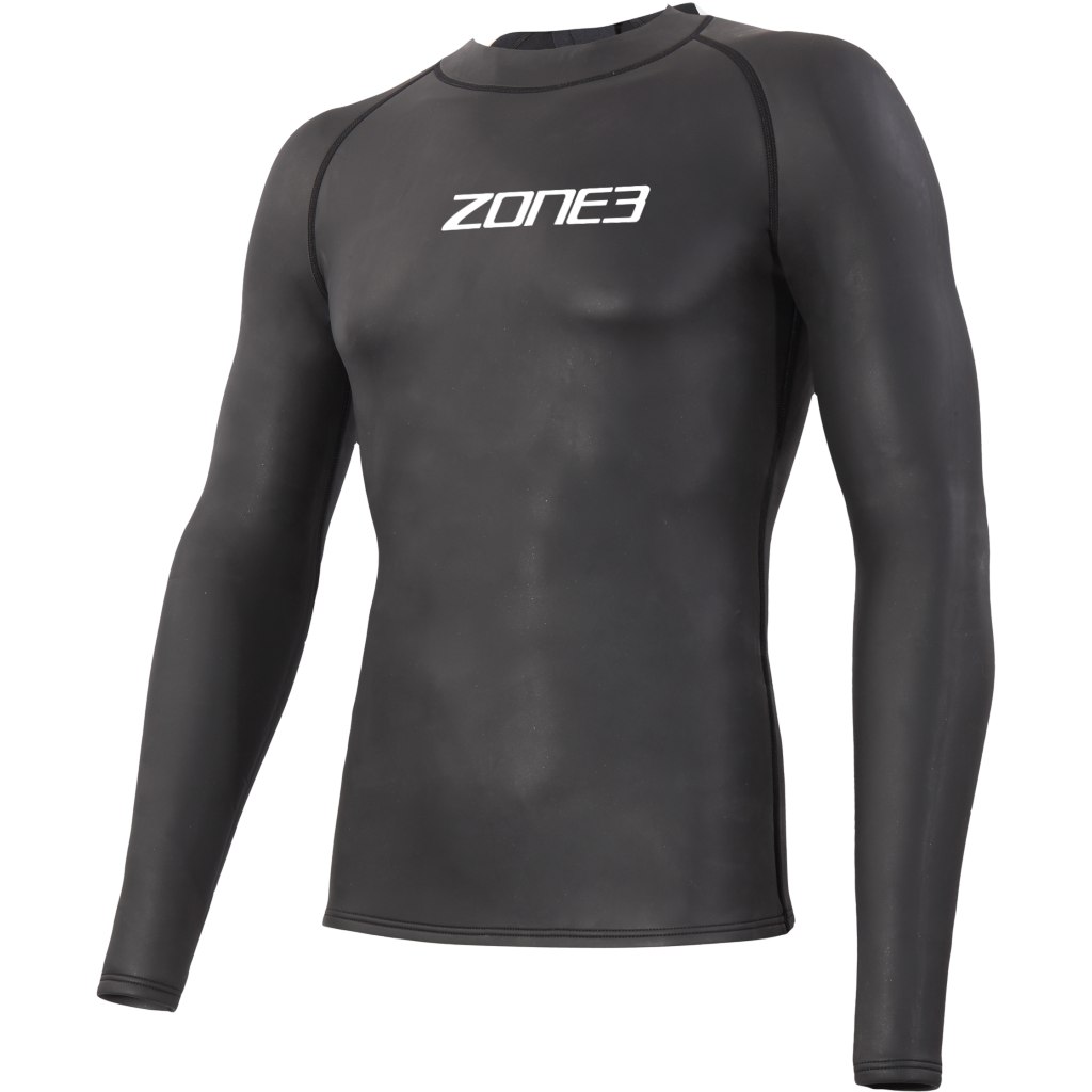 Picture of Zone3 Neoprene Long Sleeve Under Wetsuit Baselayer - black/white