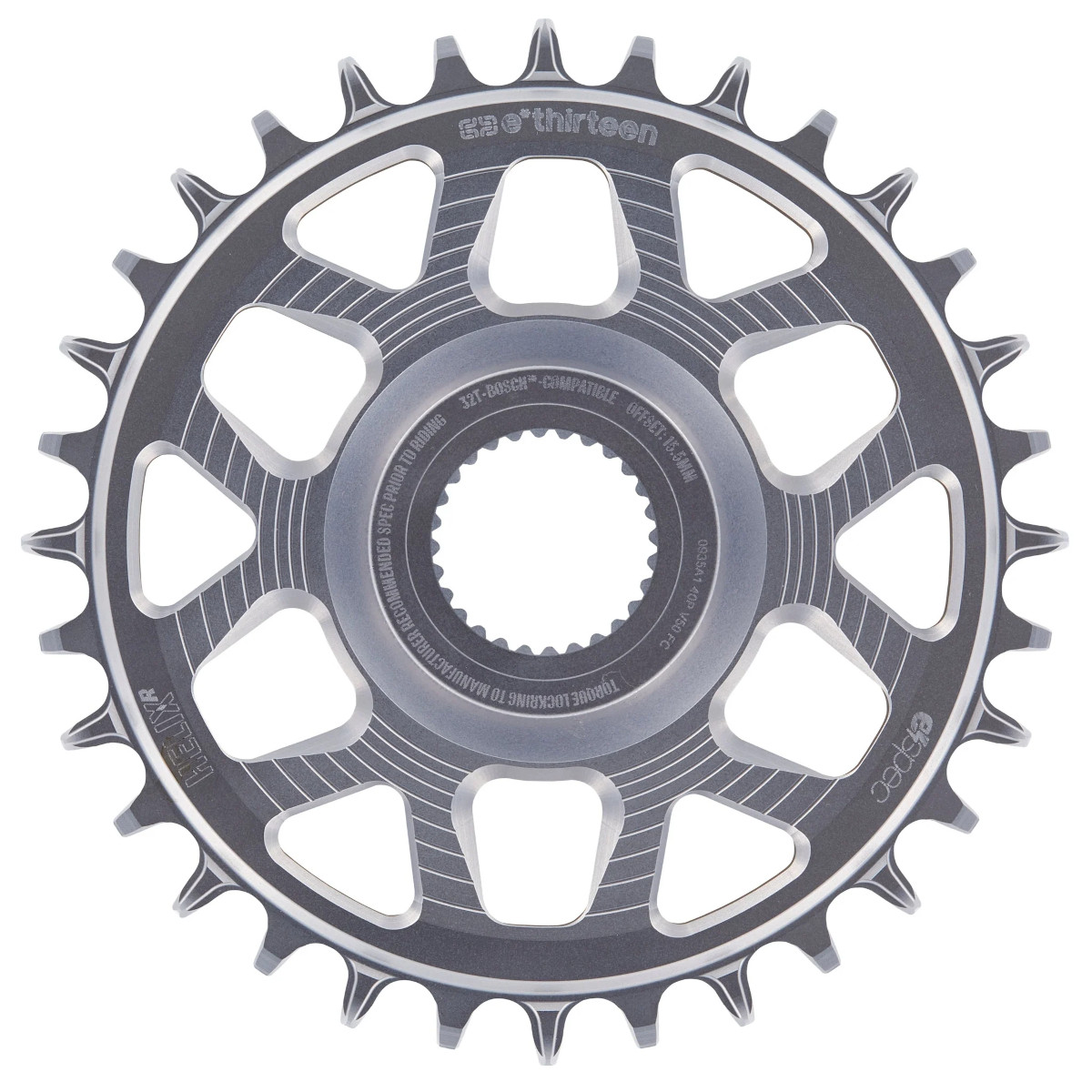 Produktbild von e*thirteen Helix Race e*spec - Direct Mount Kettenblatt - Bosch - 15mm Offset - silber