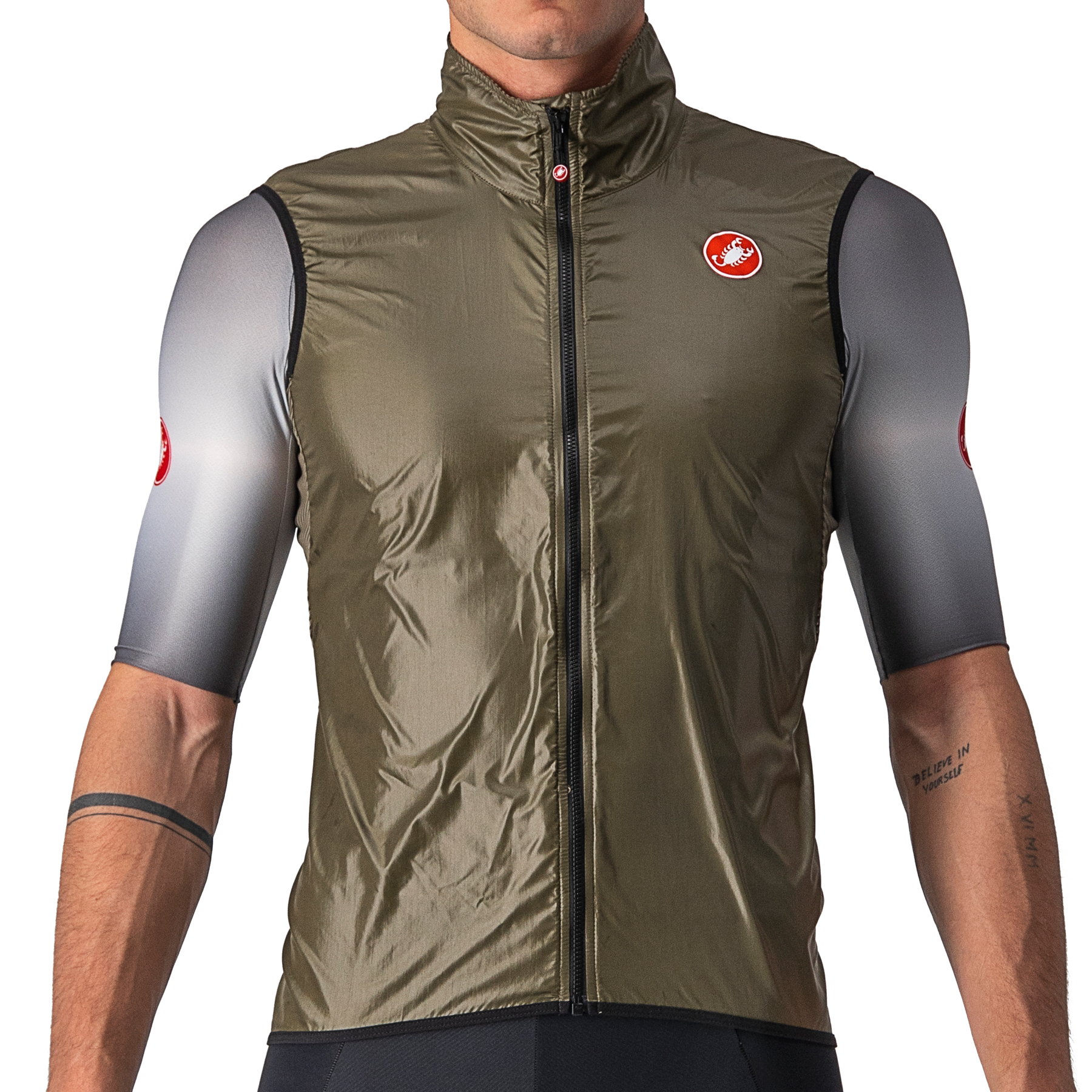 Picture of Castelli Aria Vest - moss brown 232