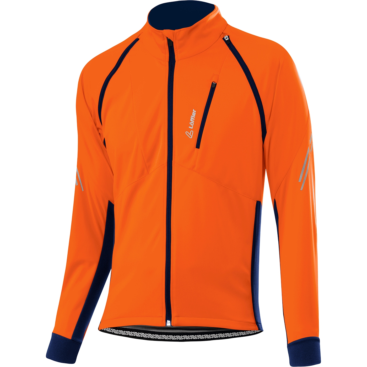 Photo produit de Löffler Veste Cycliste Homme - Zip-Off San Remo 2 Windstopper® Light - orange 290
