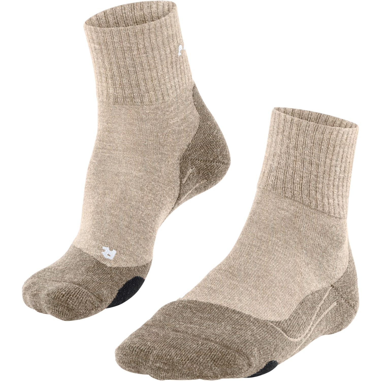 Короткие треккинговые носки Falke TK2 Explore из шерсти для мужчин - натуральный 4200 бежевый