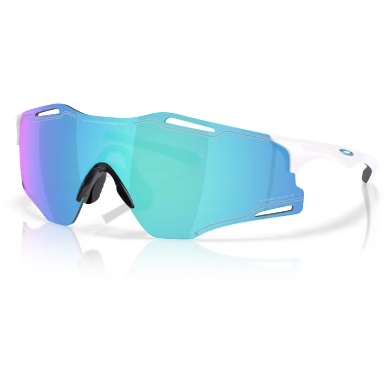 Picture of Oakley Cybr Zero Glasses - Polished White/Prizm Sapphire - OO9512D-0239