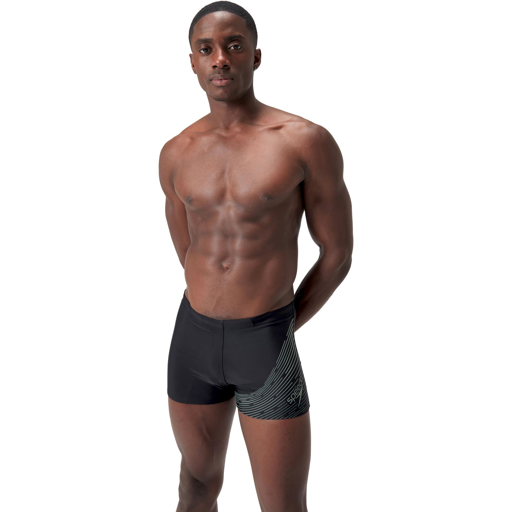 Kuva tuotteesta Speedo Medley Logo Aquashort Men - black/country green