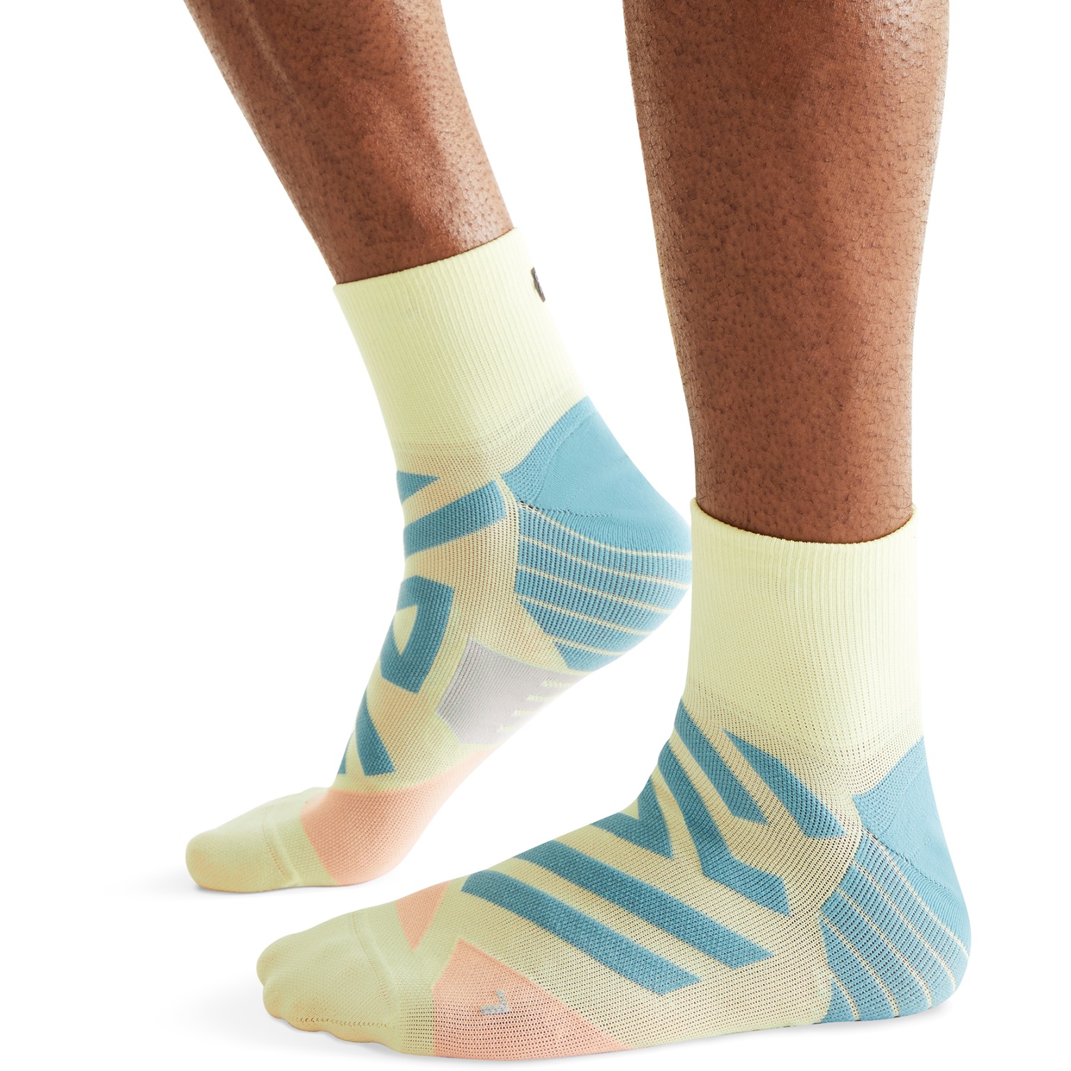 On Chaussettes Running Femme - Performance Mid - Hall & Wash - BIKE24
