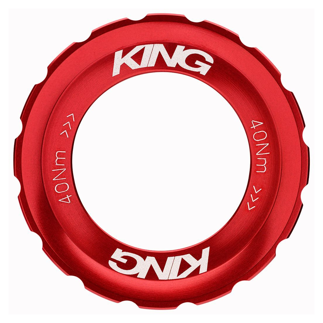 Produktbild von Chris King Verschlussring - Centerlock | External Spline - rot