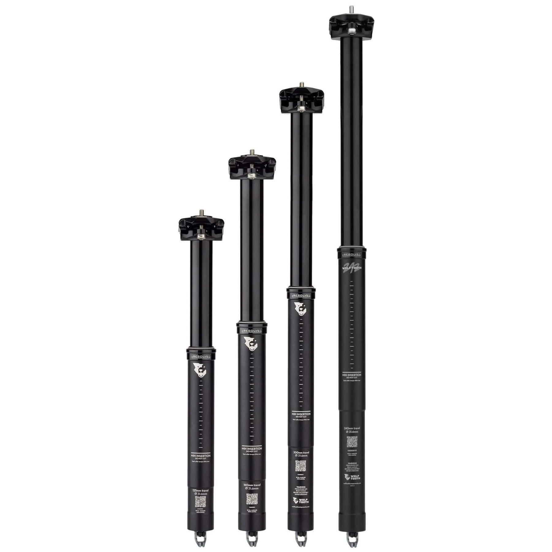 Wolf Tooth Resolve Rev2 Dropper Seatpost black BIKE24