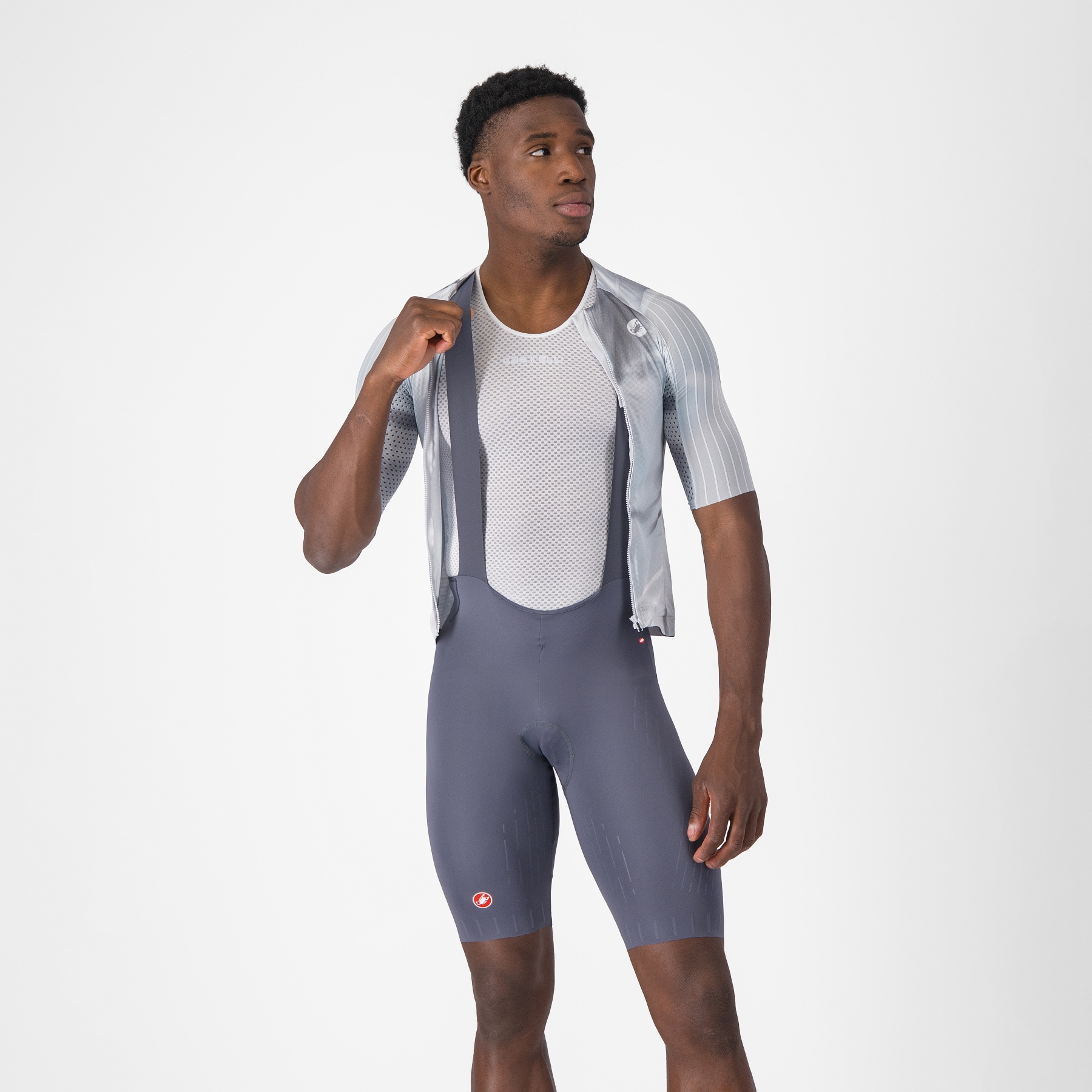 Castelli Free Aero Race S Bibshorts Men - smoky grey 021 | BIKE24