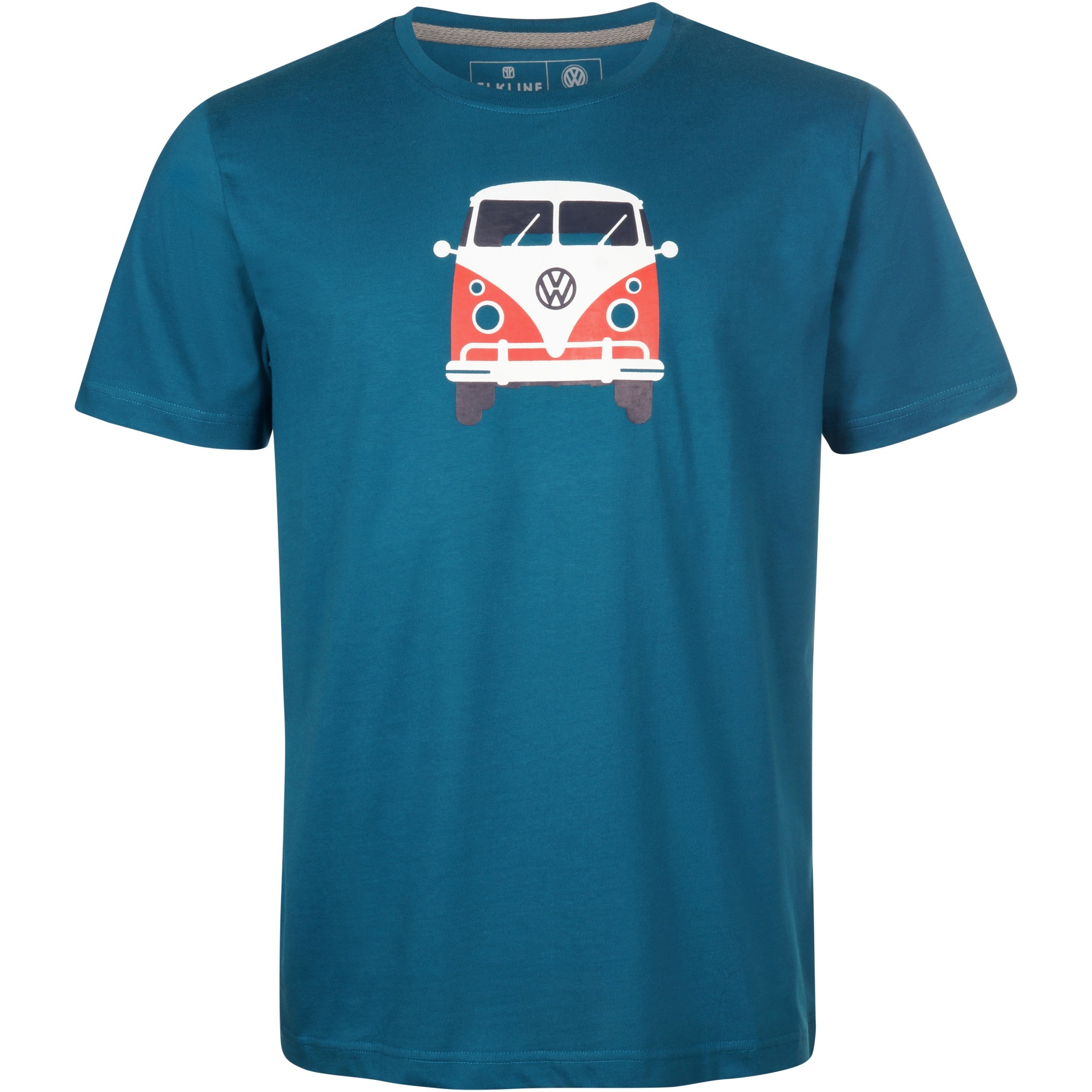 Productfoto van Elkline METHUSALEM T-Shirt Heren- Gelicenseerd door VW - blue coral 1041178