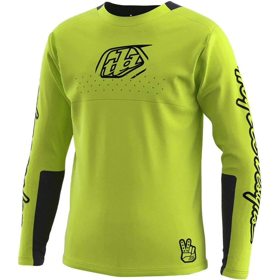 Productfoto van Troy Lee Designs Youth Sprint Shirt - Icon Flo Yellow