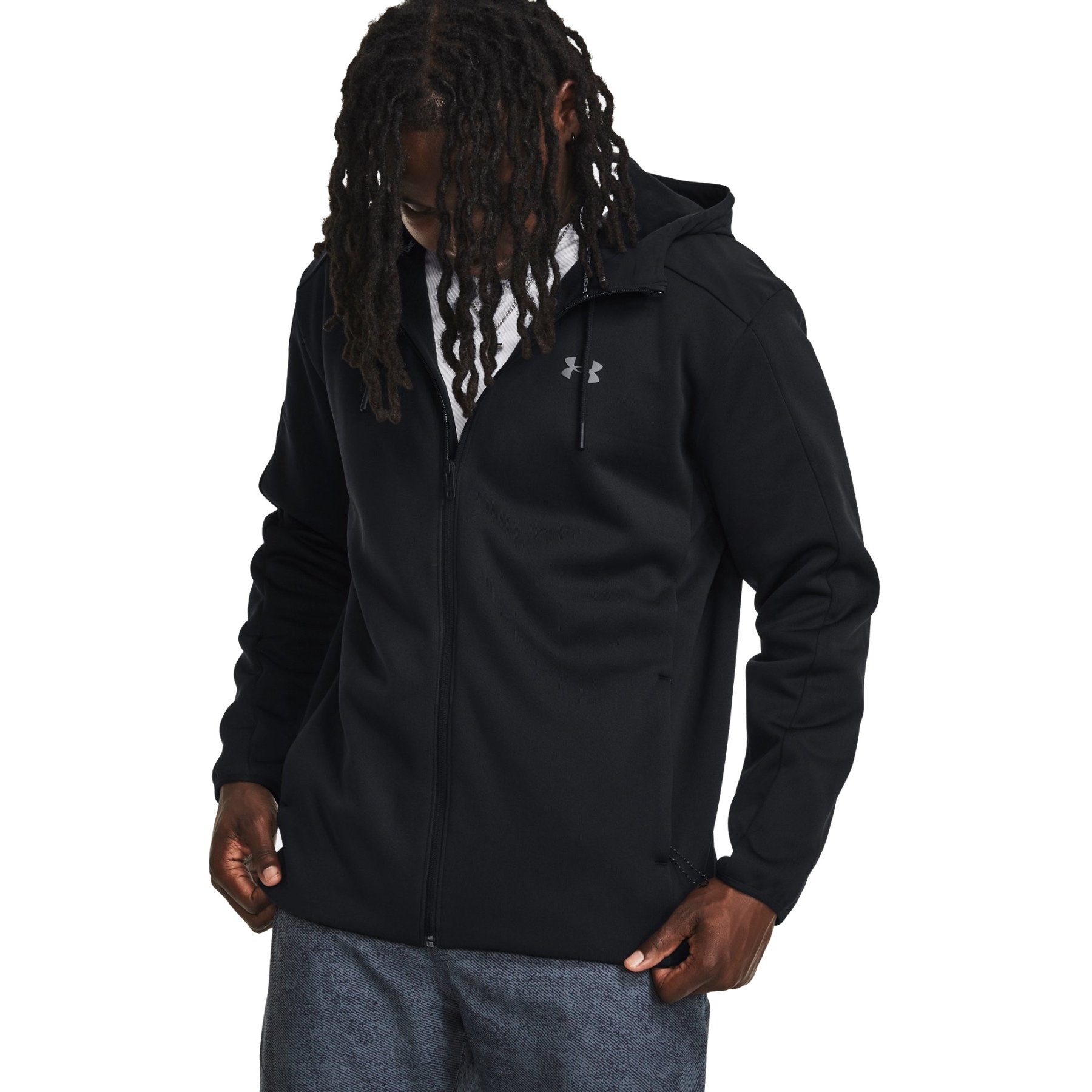 Picture of Under Armour UA Essential Swacket Men - Black/Pitch Gray