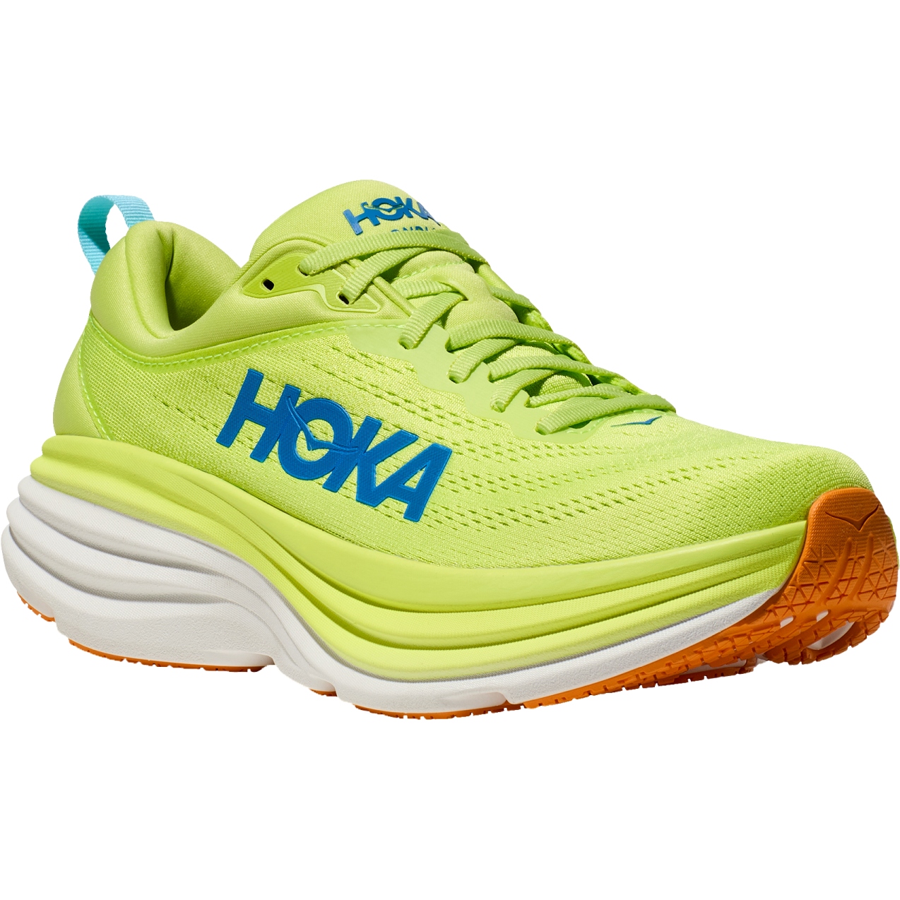 Hoka Bondi 8 Running Shoes Men - lettuce / solar flare | BIKE24