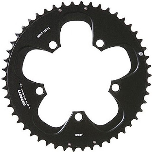 Productfoto van SRAM PowerGlide Chainring 110mm - 50 + 52 Teeth for Red Black Edition, Force 2013