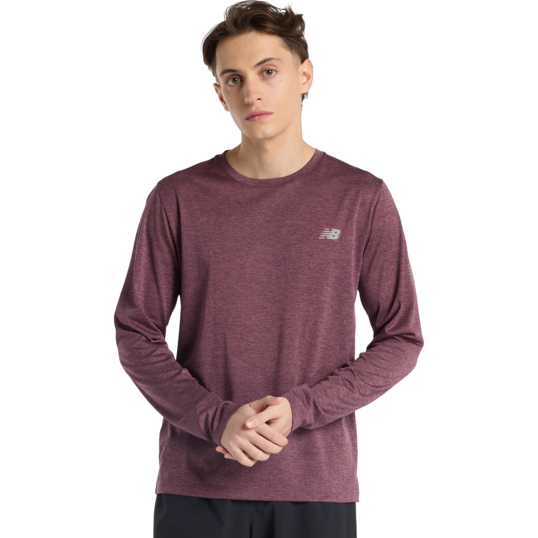 Produktbild von New Balance Athletics Langarmshirt Herren - Faded Plum