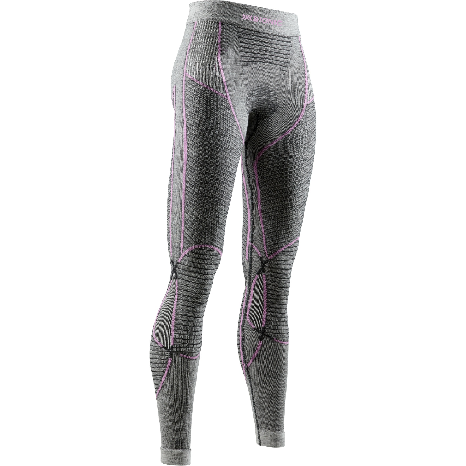 Image of X-Bionic Merino Baselayer Pants Women - black/grey/magnolia