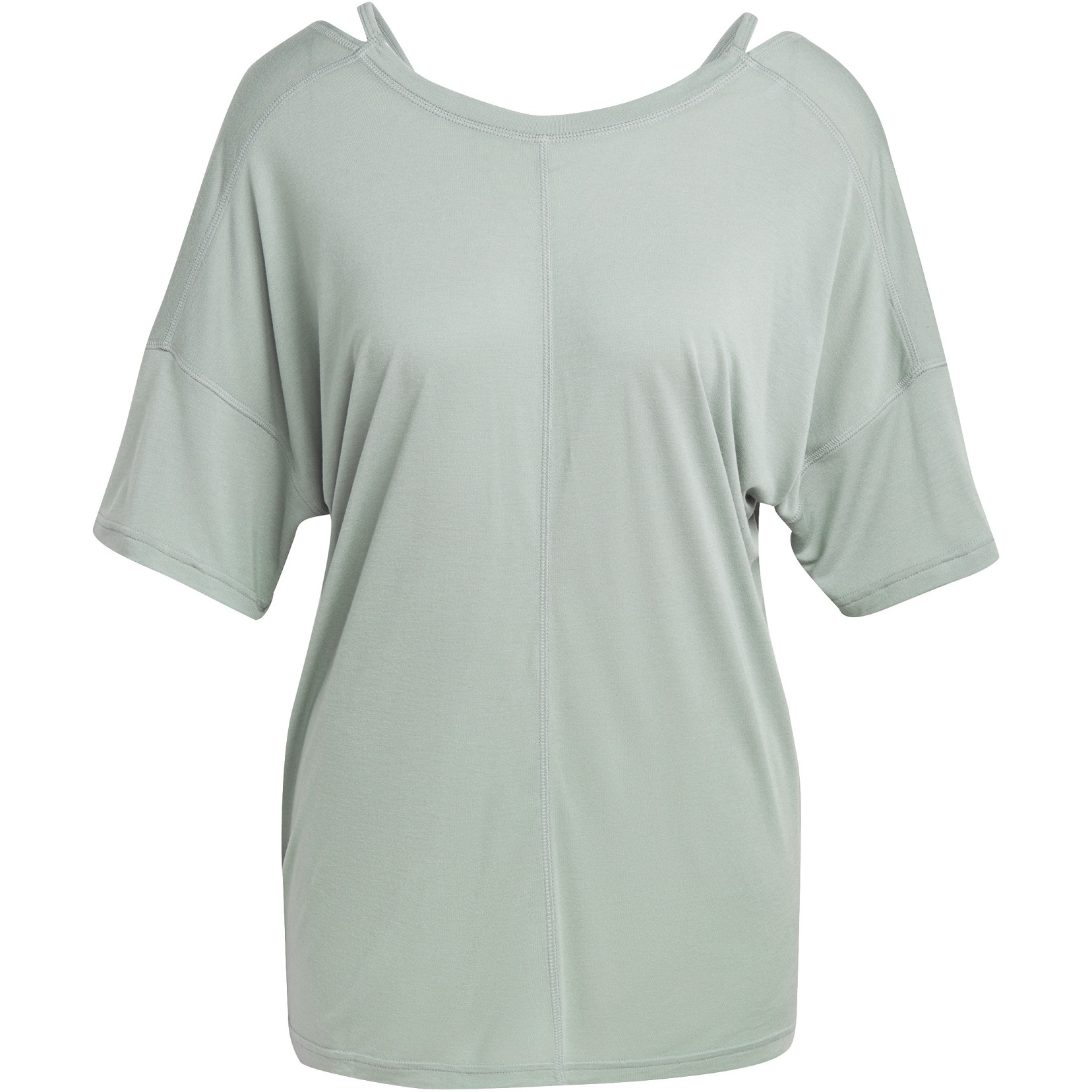 Zuidoost Klimatologische bergen Duwen adidas Shirt Dames - Yoga Studio Oversized - silk green HR5078 | BIKE24