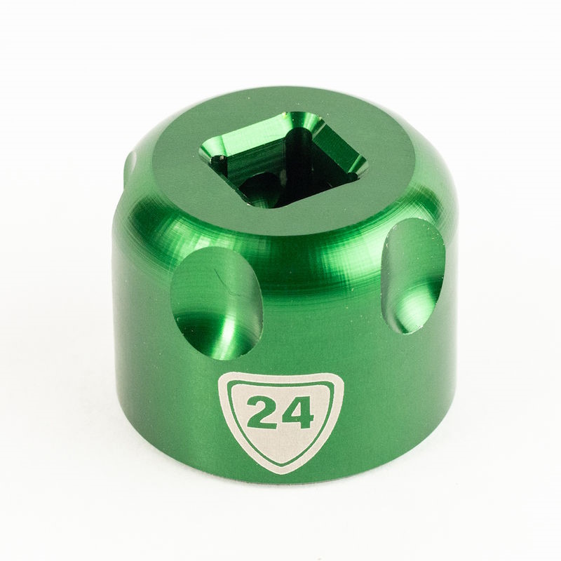 Kuva tuotteesta Abbey Bike Tools Suspension Top Cap Sockets - Työkalu Jousitushaarukan Yläkorkkeja Varten - 24 mm