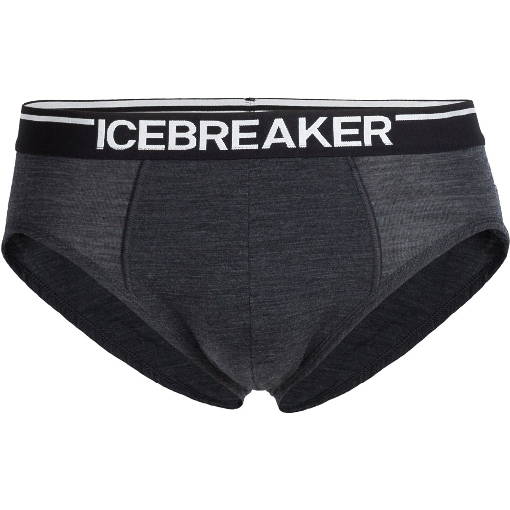 Image de Icebreaker Slip Homme - Merino Anatomica - Jet Heather/Noir