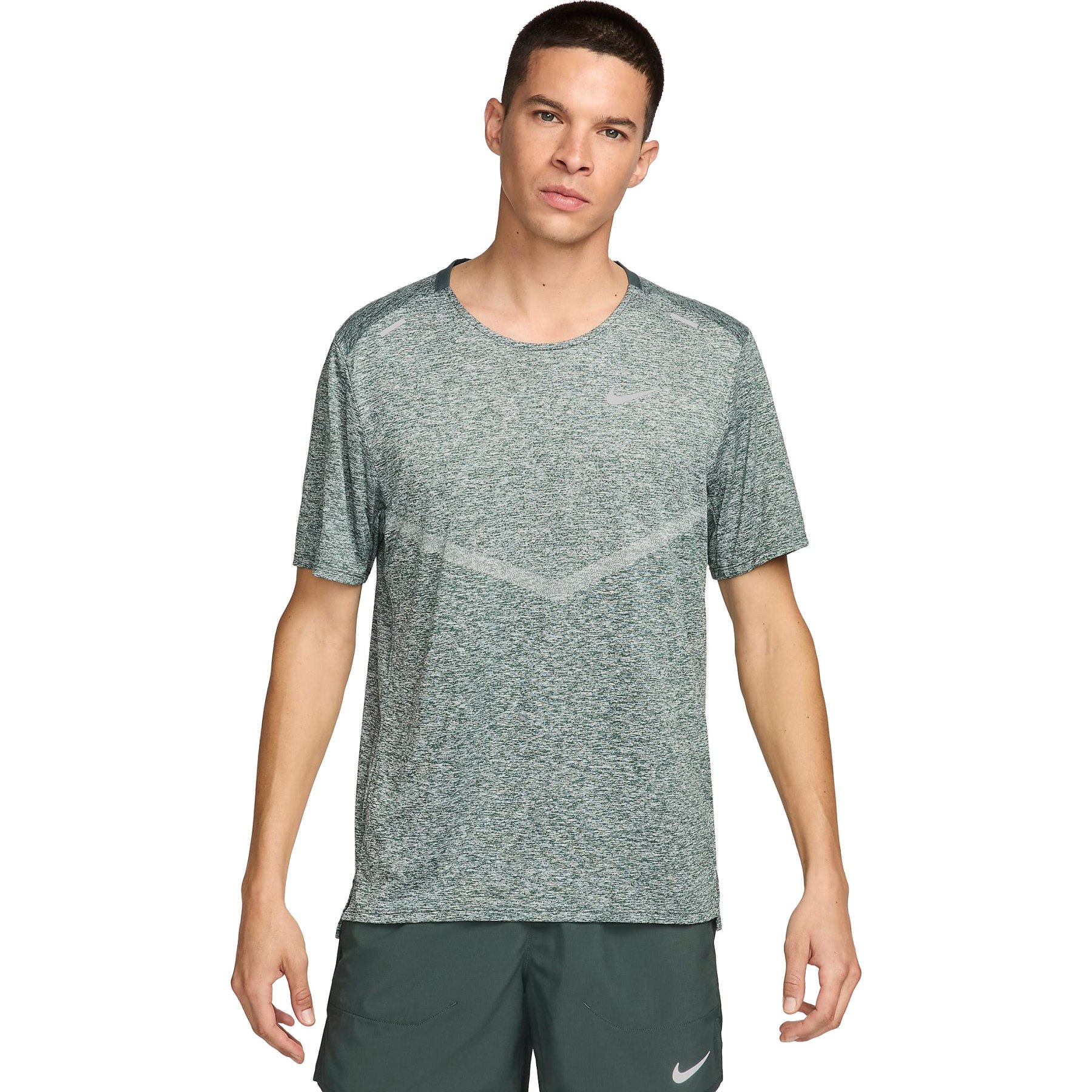 Nike Dri FIT Rise 365 Laufshirt Herren vintage green htr reflective silver CZ9184 338