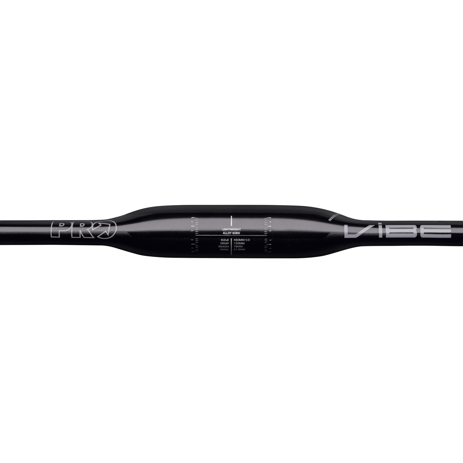 Manubrio Da Corsa Shimano PRO Vibe Compact Carbonio - 31,8 Mm X 40 Cm - Compatibile Di2