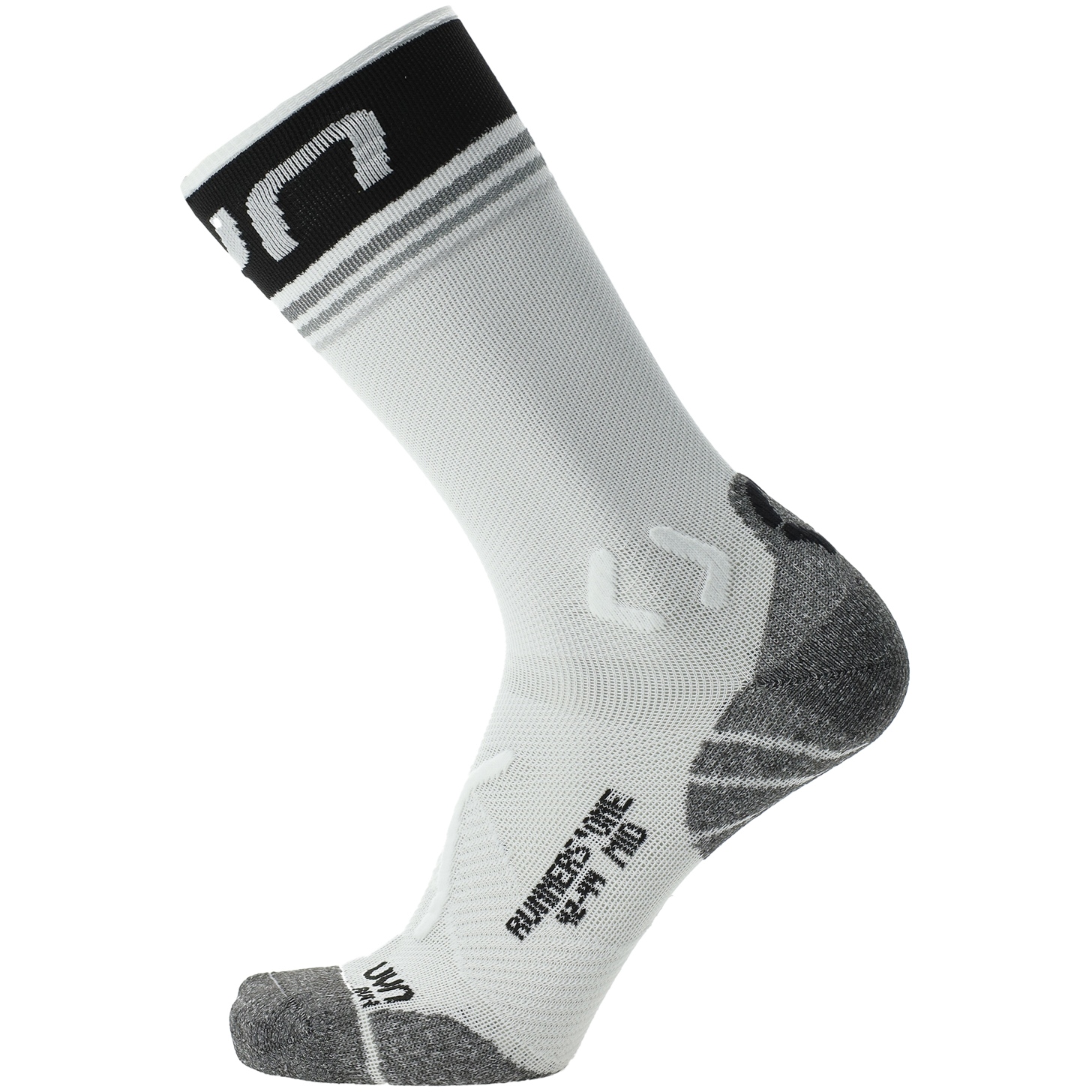 Produktbild von UYN Runner&#039;s One Mid Cut Socken Herren - Weiß/Schwarz