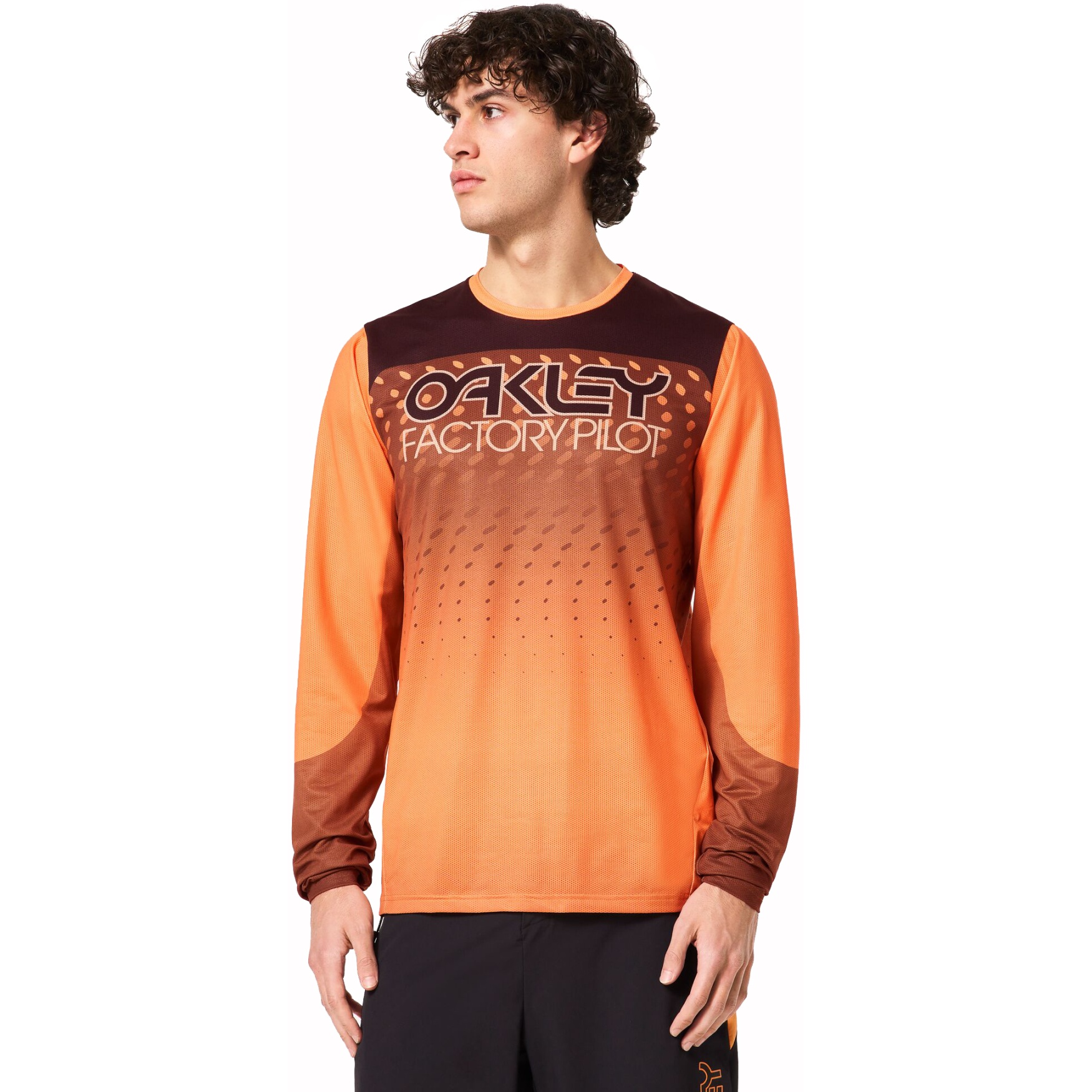 Productfoto van Oakley Seeker Gradient Shirt met Lange Mouwen - Gradient Ellipse Orange