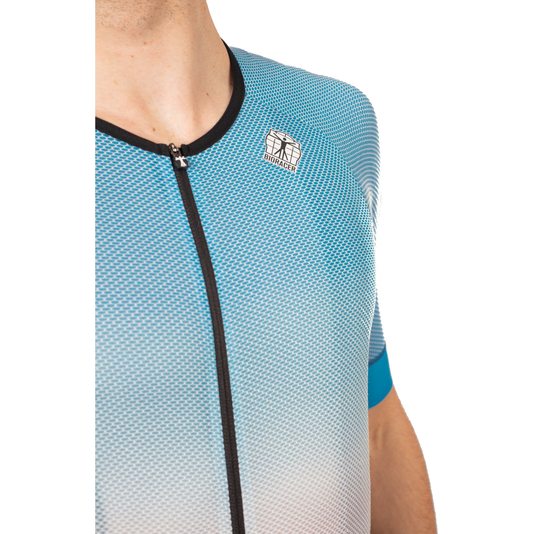 Bioracer Speedwear Cooling Jersey Men - grey/azure | BIKE24