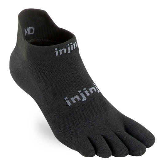 Produktbild von Injinji Run Lightweight No-Show Coolmax® Socken - schwarz 22